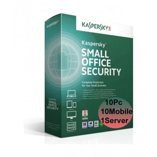 Kaspersky Small Office Security 10 User 10 Mobile 1 Server For 1 Year