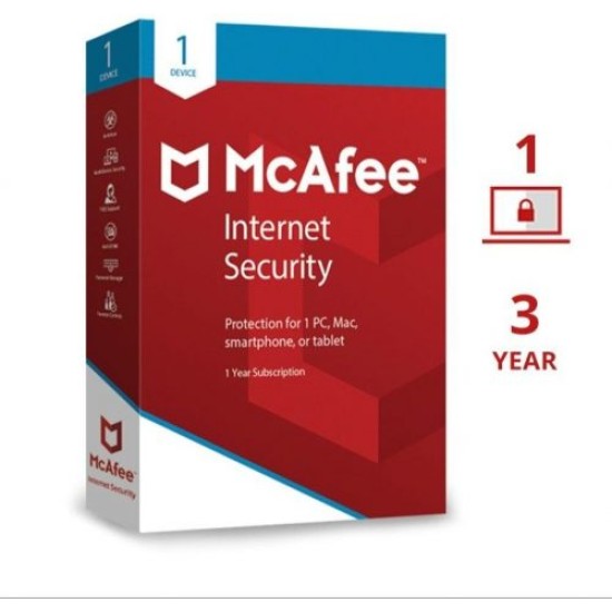 Mcafee Internet Security 1 User 3 Years